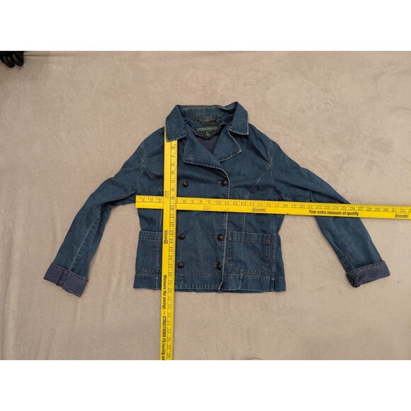 RALPH LAUREN POLO JEANS Jacket Women's Denim Jean Trucker Cotton Blue - Picture 3 of 5